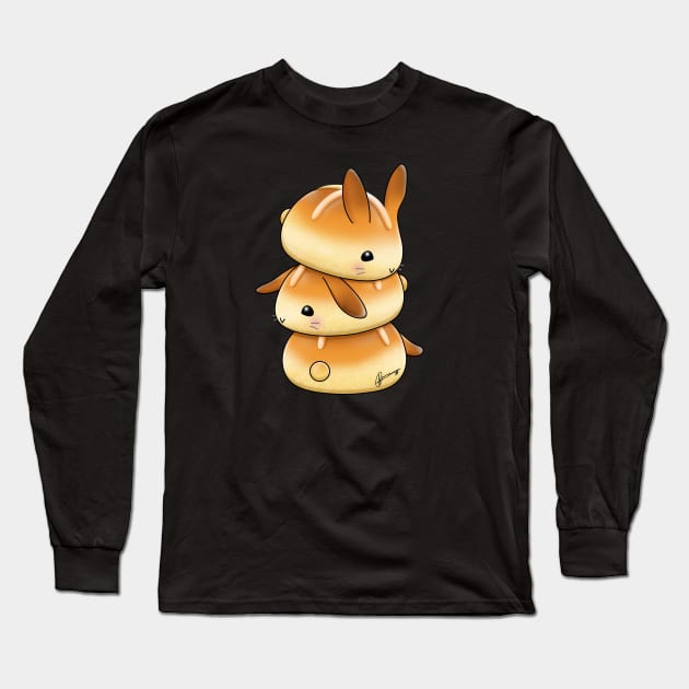 Hot Cross Bunbuns Long Sleeve T-Shirt by Akiraj